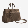Mac Douglas - Sac à main microfibre matelassé Pyla2 Bryan2 XS brun
