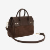Mac Douglas - Mini sac à main velours Pyla 2 Stockholm chocolat