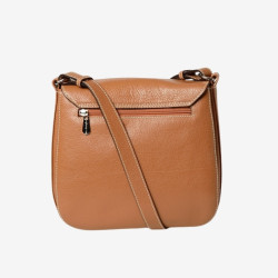 Mac Douglas - Sac besace à rabat Knox S châtain
