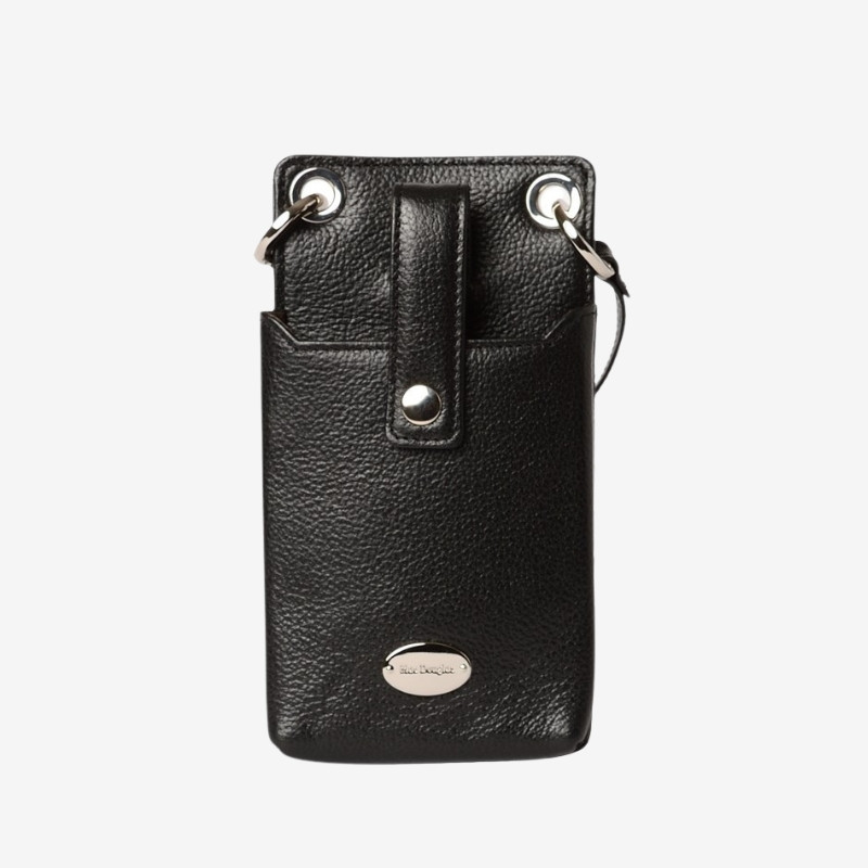 Mac Douglas - Petit sac porte-téléphone cuir noir
