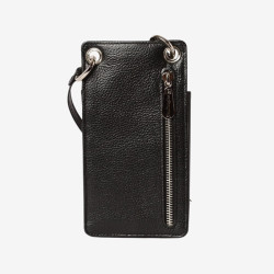 Mac Douglas - Petit sac porte-téléphone cuir noir