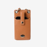 Mac Douglas - Petit sac porte-téléphone cuir chatain