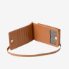Mac Douglas - Petit sac porte-téléphone cuir chatain