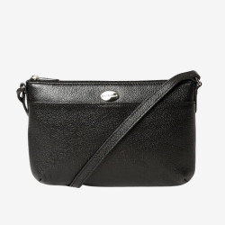 Mac Douglas - Pochette bandoulière cuir Bario BUNI noir