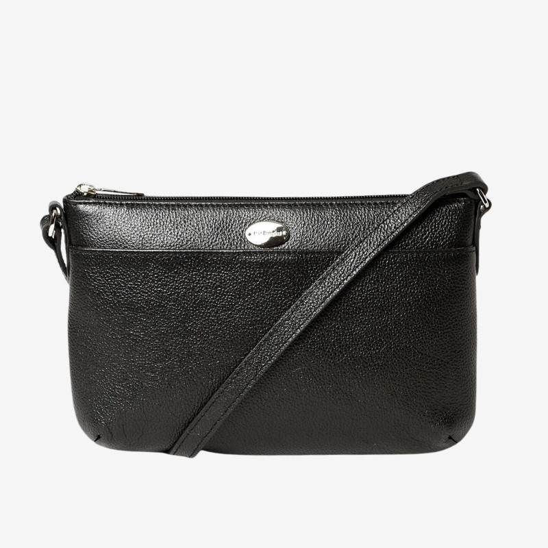 Mac Douglas - Pochette bandoulière cuir Bario BUNI noir