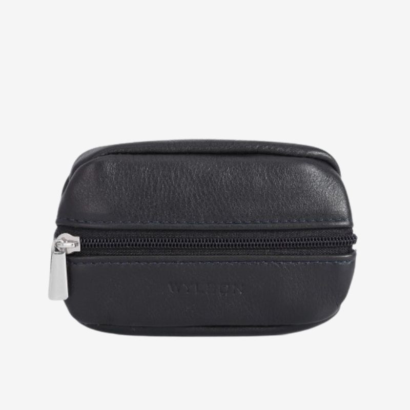 Porte-Monnaie Grain de Café Cuir Wylson Preston avec Porte-Clés
