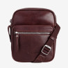Petite Sacoche Zippée Cuir Homme Leeds Wylson — Format Compact