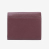 Mac Douglas - Porte-monnaie cuir rabat Cappuccino Alba bordeaux