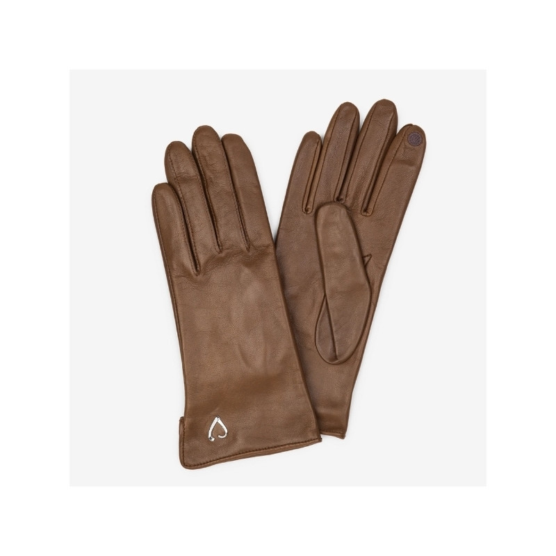 Lancaster - Gants tactiles Coeur T8 camel