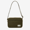 Sac travers pratique et léger effet laine khaki Nino - Hindbag