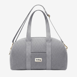Sac Bowling Charlie pour le week-end effet laine granite- Hindbag
