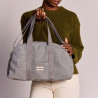 Sac Bowling Charlie pour le week-end effet laine granite- Hindbag