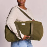Sac polochon Simon pour le sport effet laine khaki - Hindbag
