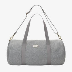 Sac polochon Simon pour le sport effet laine granite - Hindbag