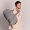 Sac polochon Simon pour le sport effet laine granite - Hindbag