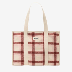 Grand sac cabas Oscar tartan rose - Hindbag