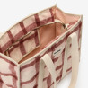 Grand sac cabas Oscar tartan rose - Hindbag