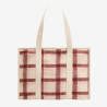 Grand sac cabas Oscar tartan rose - Hindbag