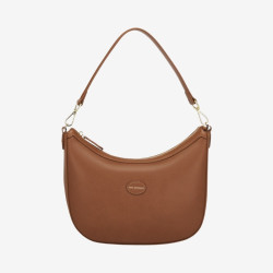 Mac Douglas - Petit sac épaule lisse Corée Meryl XS havane