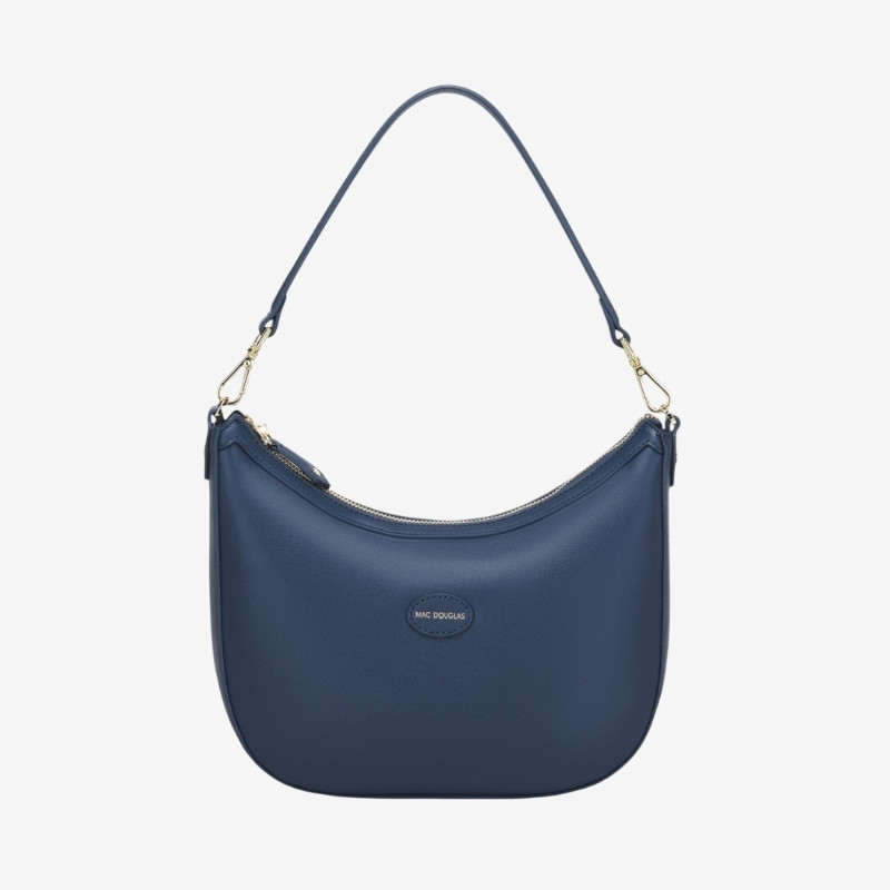 Mac Douglas - Petit sac épaule lisse Corée Meryl XS navy
