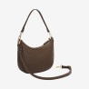 Mac Douglas - Petit sac épaule lisse Corée Meryl XS chocolat