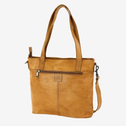 Sac cabas épaule cuir Jilke taupe - Bear Design