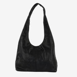 Sac hobo cuir Pauline noir  - Bear Design