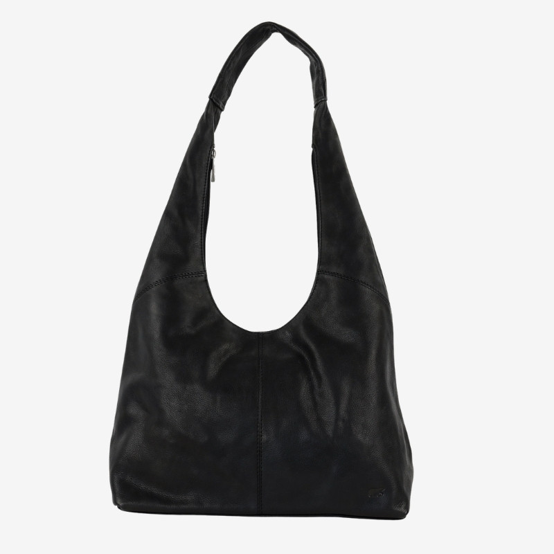 Sac hobo cuir Pauline noir  - Bear Design