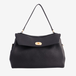 Mac Douglas - Sac à main rabat cuir Gwendoline Rhodes M noir