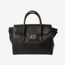 Mac Douglas - Sac à main cuir grainé Cahors Magda noir