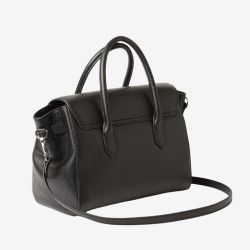 Mac Douglas - Sac à main cuir grainé Cahors Magda noir