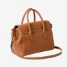 Mac Douglas - Sac à main cuir grainé Cahors Magda châtain