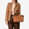 Mac Douglas - Sac à main cuir grainé Cahors Magda châtain