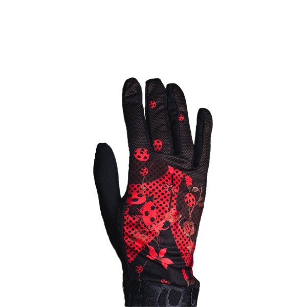 Très beaux gants Ladybird noir et rouge | Collection FST Handwear hiver