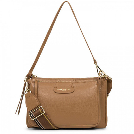 Double pochette Dune camel Cuir | Lancaster