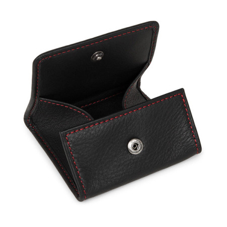 Petit porte-monnaie Soft Vintage Cuir Noir/Rouge | Lancaster