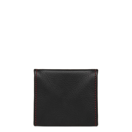 Petit porte-monnaie Soft Vintage Cuir Noir/Rouge | Lancaster