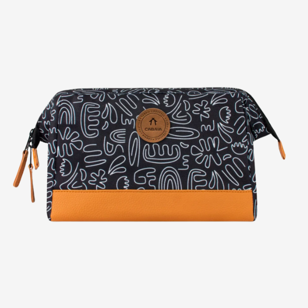 Cabaïa – Trousse de toilette Travel Kit  ModèleAvenue Mohammed V ( dessins noir et blanc)
