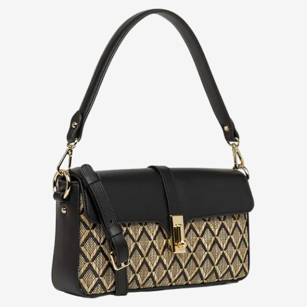 Lancaster - Sac baguette Actual Graphic Osiercouleur noir finitions or